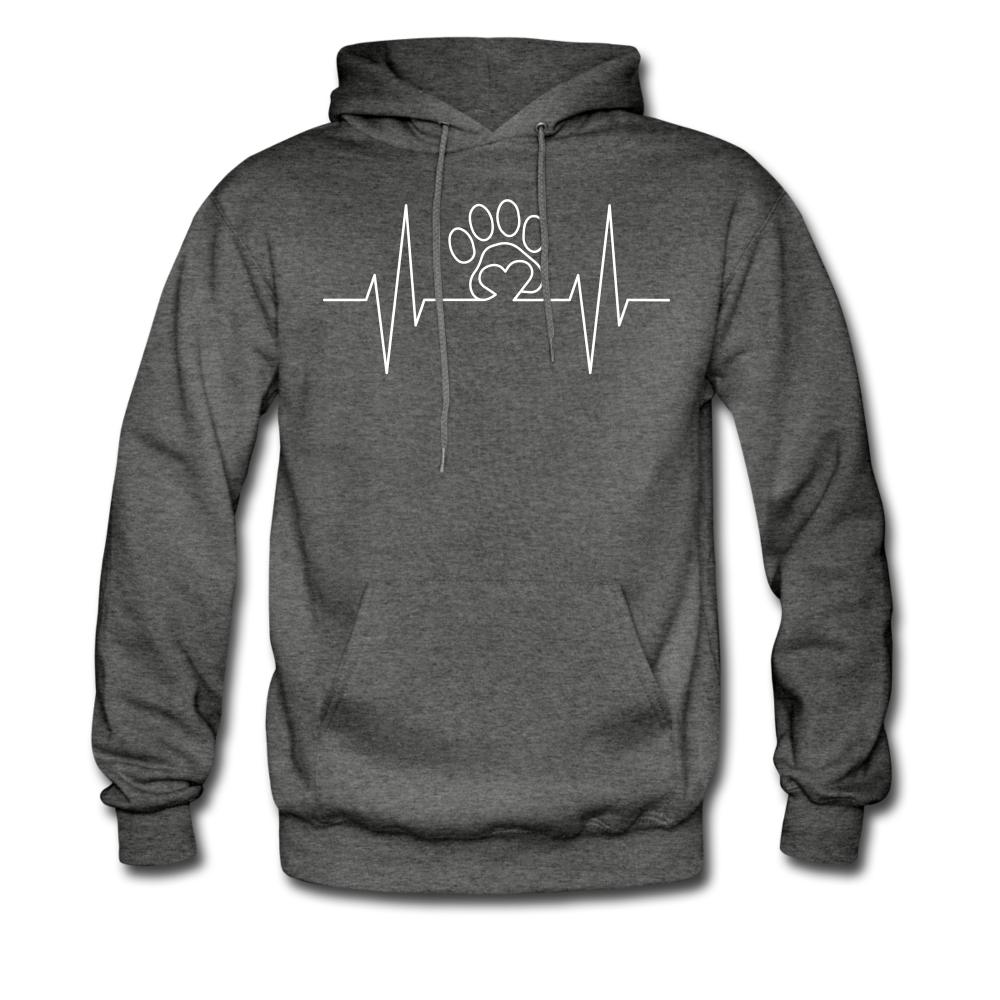 Heart in Paw Hearbeat Men's Hoodie-Men's Hoodie | Hanes P170-I love Veterinary