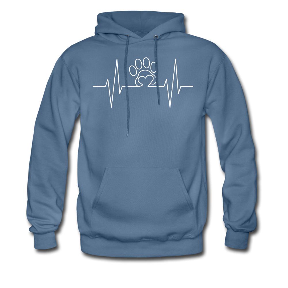 Heart in Paw Hearbeat Men's Hoodie-Men's Hoodie | Hanes P170-I love Veterinary