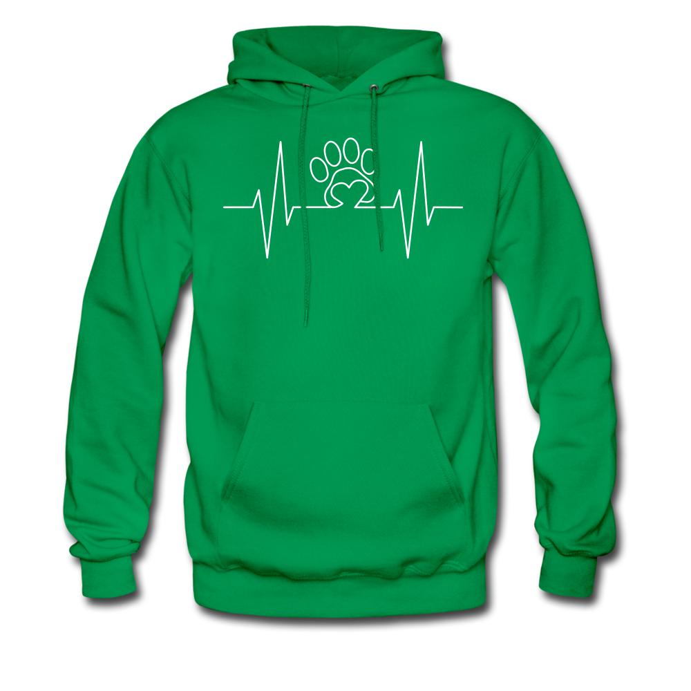 Heart in Paw Hearbeat Men's Hoodie-Men's Hoodie | Hanes P170-I love Veterinary
