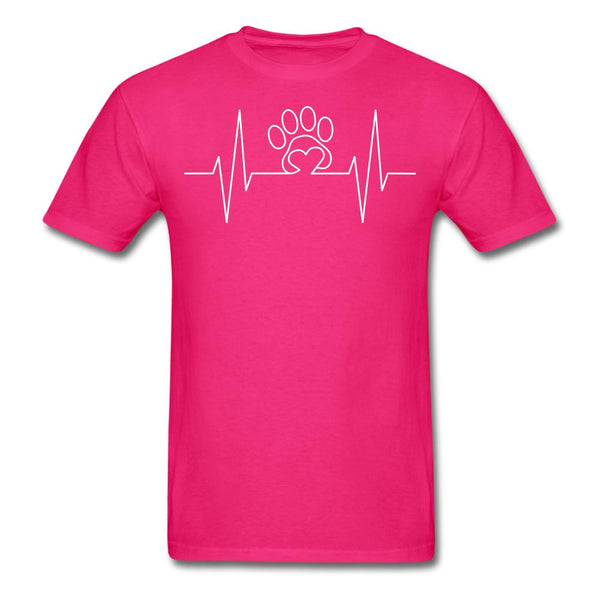 Heart in Paw Hearbeat Unisex T-shirt-Unisex Classic T-Shirt | Fruit of the Loom 3930-I love Veterinary