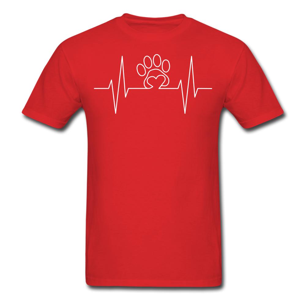 Heart in Paw Hearbeat Unisex T-shirt-Unisex Classic T-Shirt | Fruit of the Loom 3930-I love Veterinary