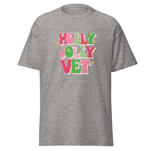 Holly Jolly Unisex T-shirt-Unisex T-shirt | Gildan 5000-I love Veterinary