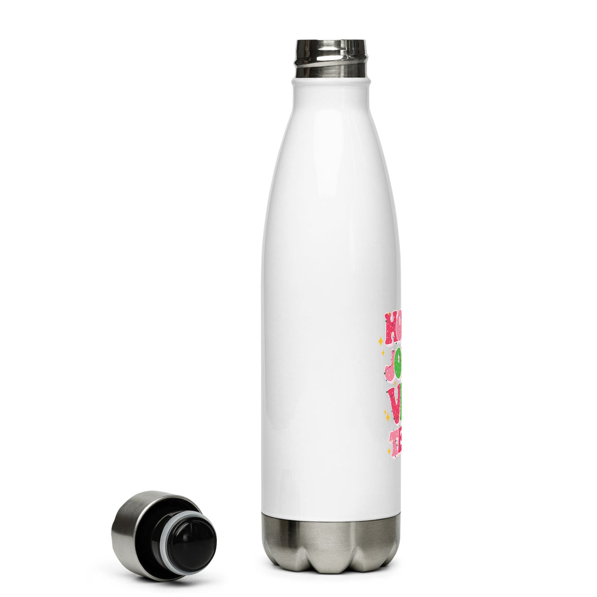 Holly Jolly Vet Tech 17 oz Stainless Steel Water Bottle-Stainless Steel Water Bottle-I love Veterinary