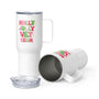 Holly Jolly Vet Tech Travel mug with a handle-Travel Mug with a Handle-I love Veterinary