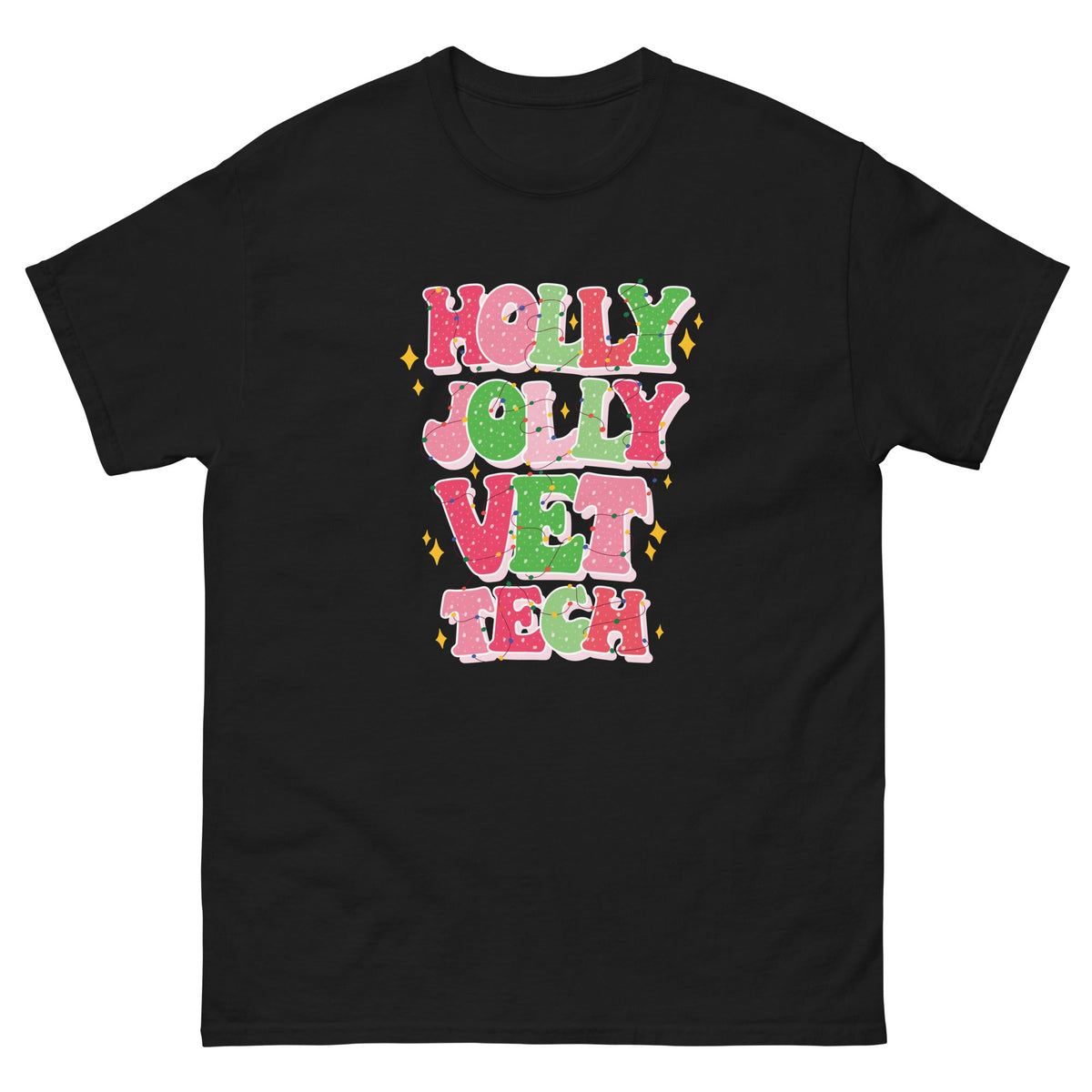 Holly Jolly Vet Tech Unisex T-shirt-Unisex T-shirt | Gildan 5000-I love Veterinary