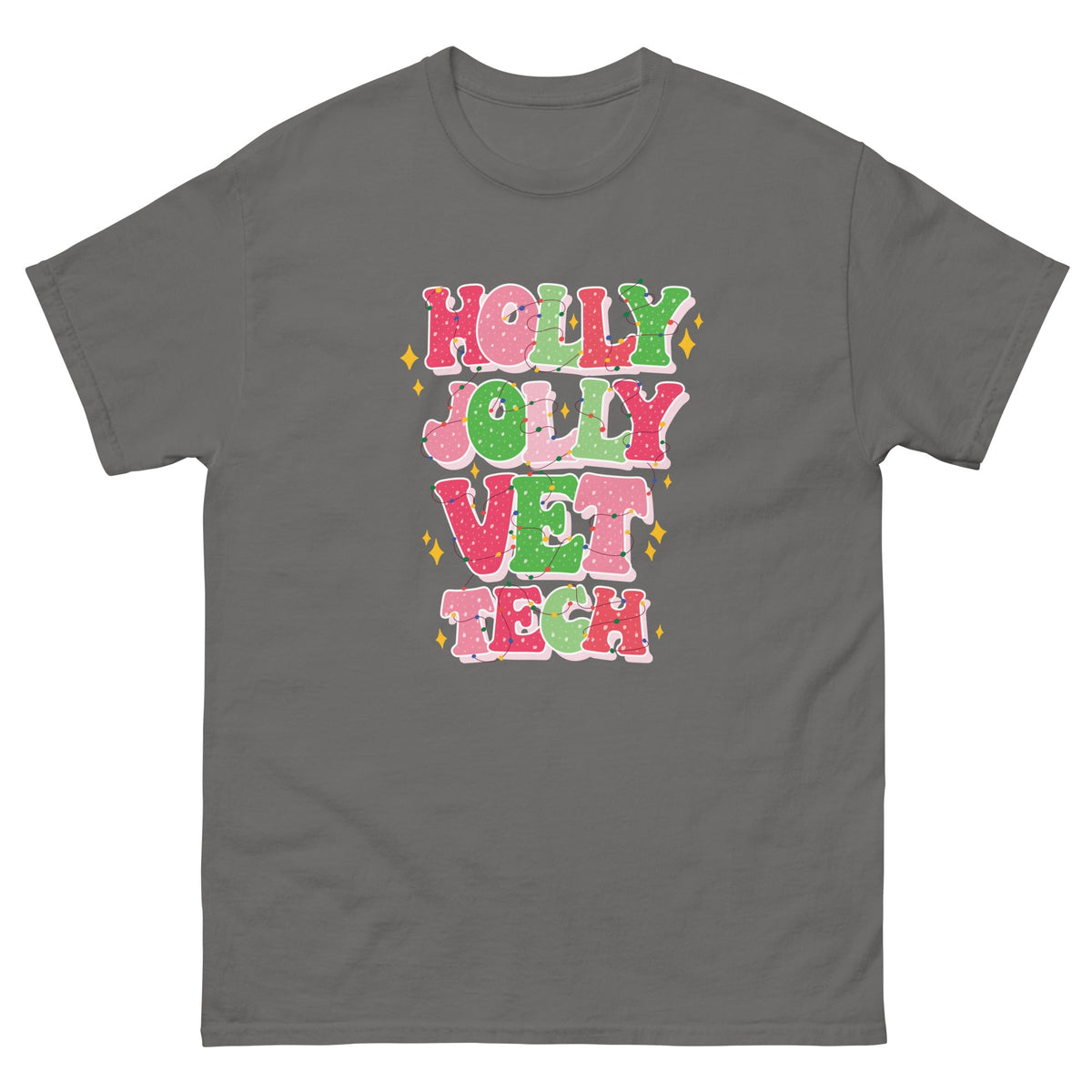Holly Jolly Vet Tech Unisex T-shirt-Unisex T-shirt | Gildan 5000-I love Veterinary
