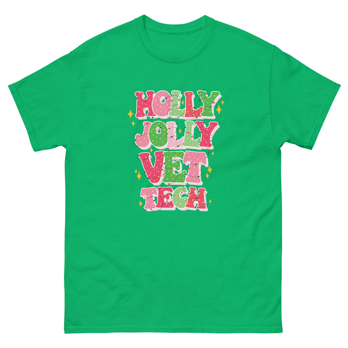 Holly Jolly Vet Tech Unisex T-shirt-Unisex T-shirt | Gildan 5000-I love Veterinary