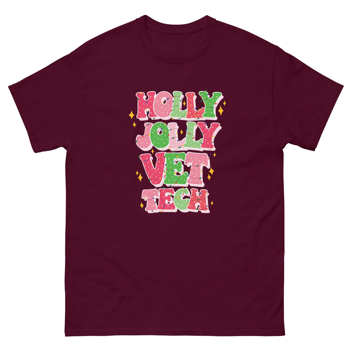 Holly Jolly Vet Tech Unisex T-shirt-Unisex T-shirt | Gildan 5000-I love Veterinary