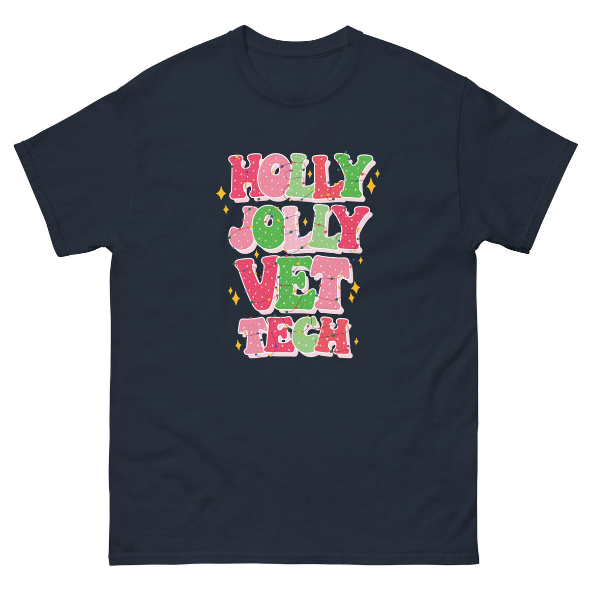 Holly Jolly Vet Tech Unisex T-shirt-Unisex T-shirt | Gildan 5000-I love Veterinary