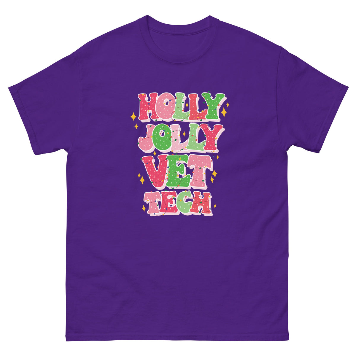 Holly Jolly Vet Tech Unisex T-shirt-Unisex T-shirt | Gildan 5000-I love Veterinary