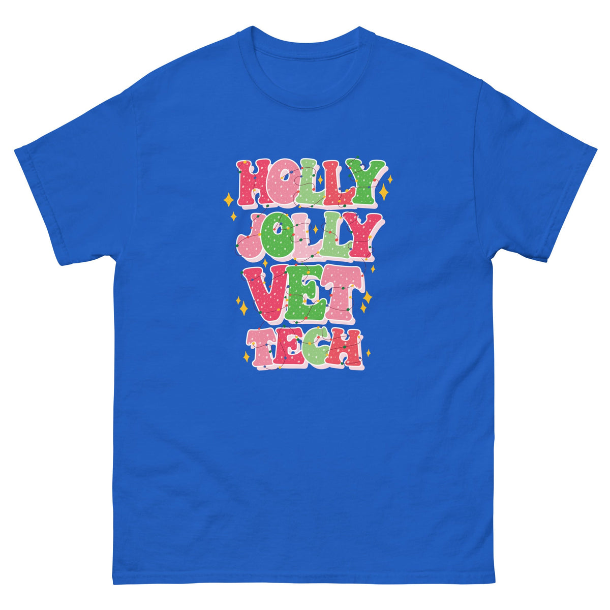Holly Jolly Vet Tech Unisex T-shirt-Unisex T-shirt | Gildan 5000-I love Veterinary