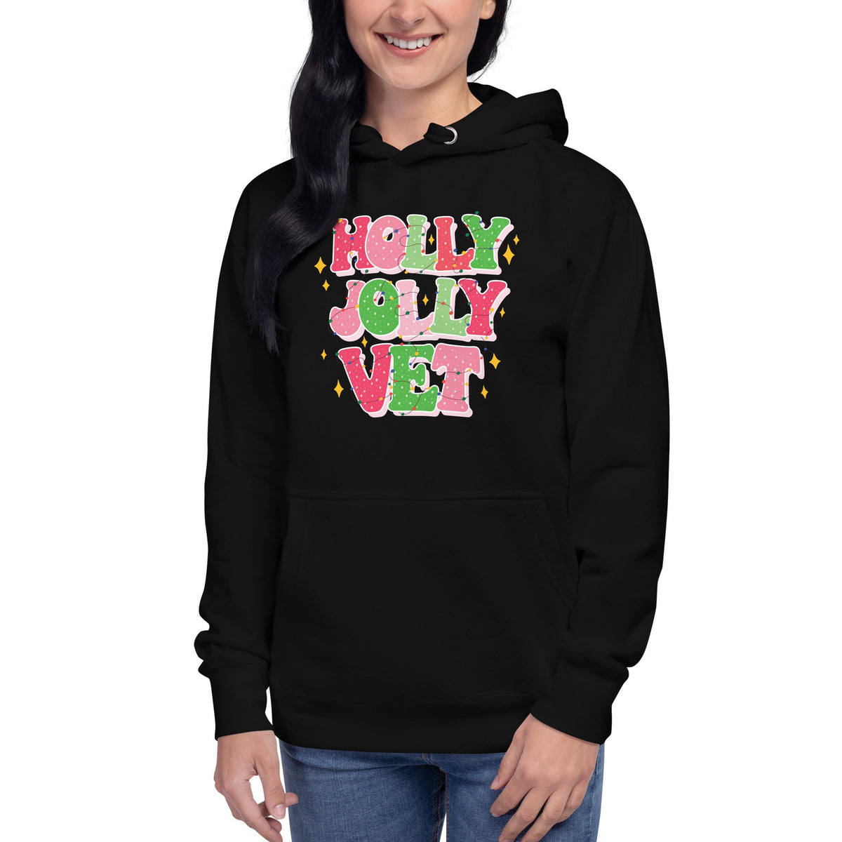Holly Jolly Vet Unisex Premium Hoodie-Premium Unisex Hoodie-I love Veterinary