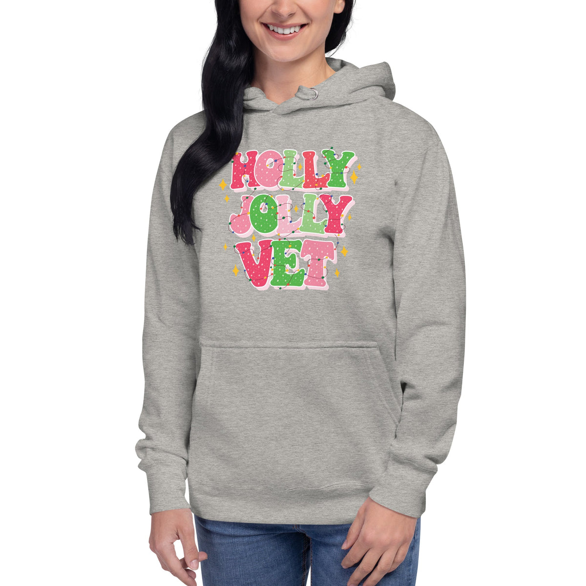 Holly Jolly Vet Unisex Premium Hoodie-Premium Unisex Hoodie-I love Veterinary