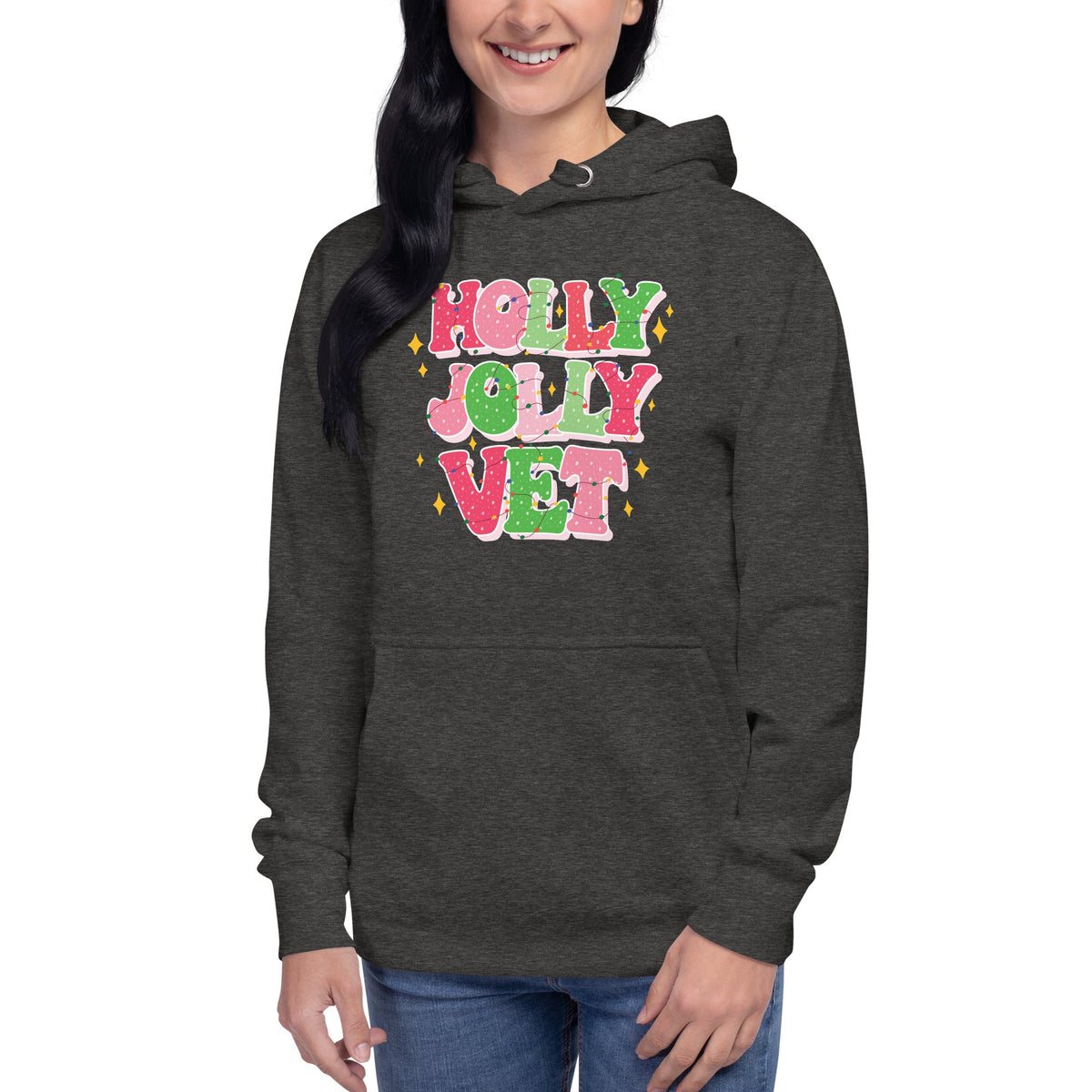 Holly Jolly Vet Unisex Premium Hoodie-Premium Unisex Hoodie-I love Veterinary