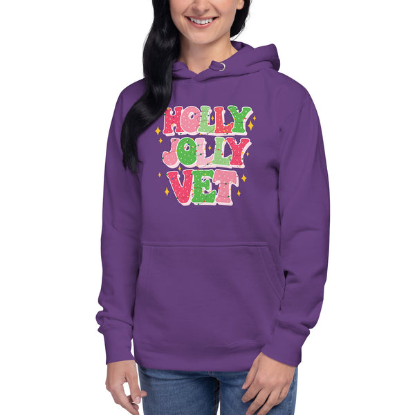 Holly Jolly Vet Women's Premium Hoodie-I love Veterinary