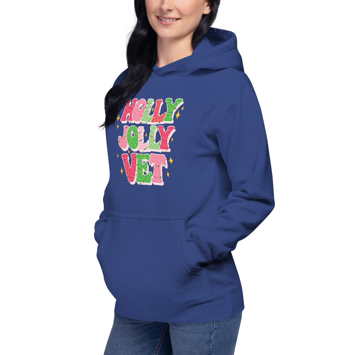 Holly Jolly Vet Unisex Premium Hoodie-Premium Unisex Hoodie-I love Veterinary