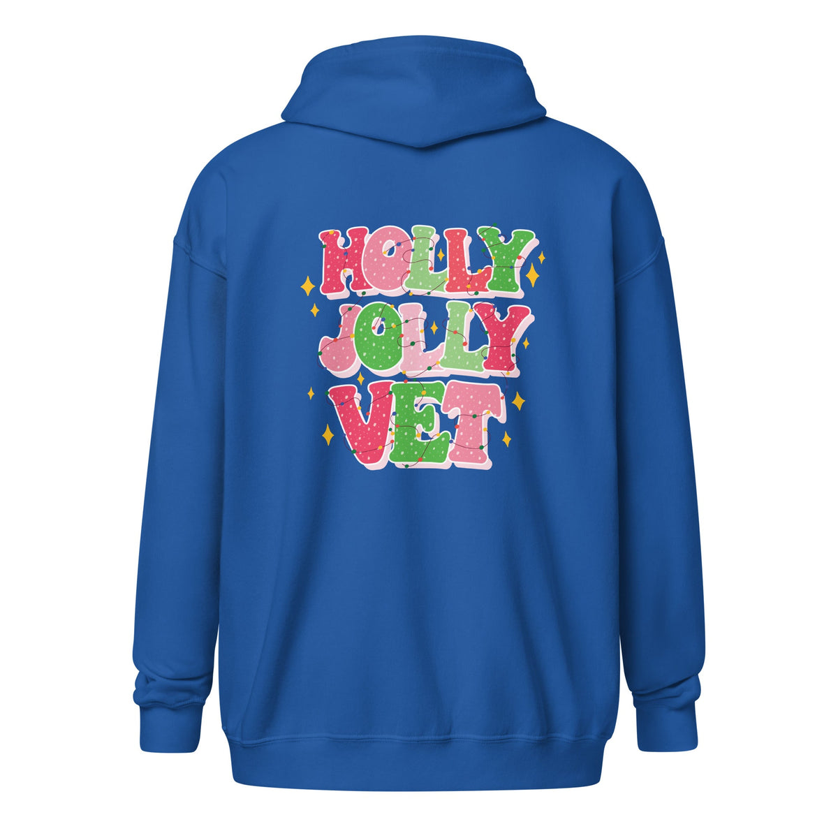 Holly Jolly Zip Hoodie-Unisex Zip Hoodie | Gildan 18600-I love Veterinary