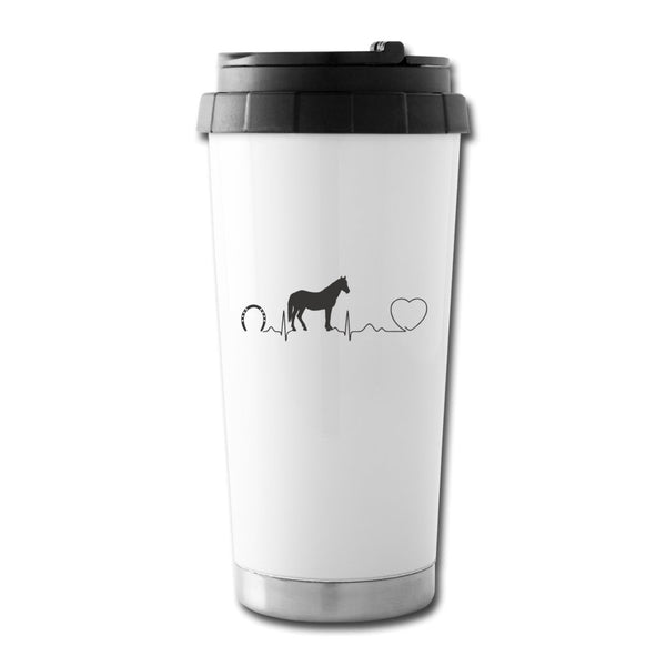Horse pulse 16 oz Travel Mug-Travel Mug-I love Veterinary