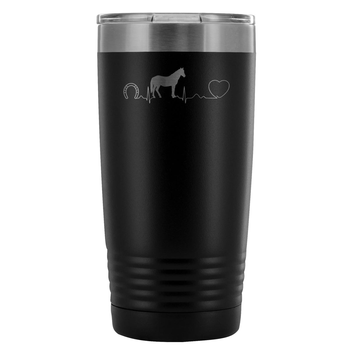 Horse pulse 20oz Vacuum Tumbler-Tumblers-I love Veterinary