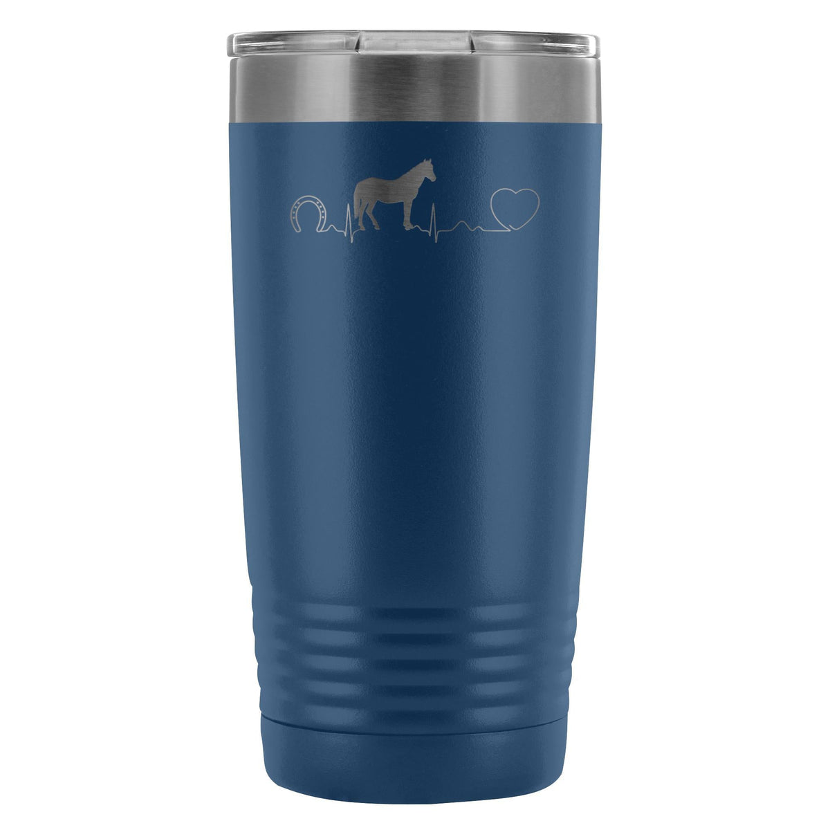 Horse pulse 20oz Vacuum Tumbler-Tumblers-I love Veterinary
