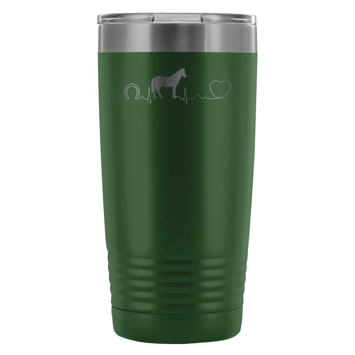 Horse pulse 20oz Vacuum Tumbler-Tumblers-I love Veterinary