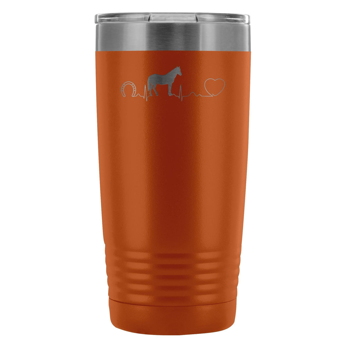 Horse pulse 20oz Vacuum Tumbler-Tumblers-I love Veterinary