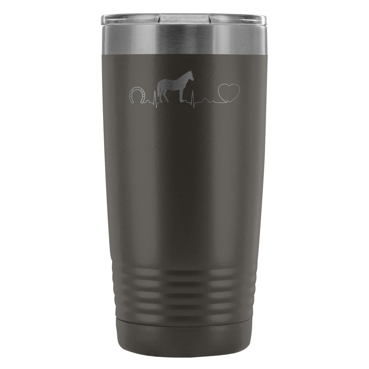 Horse pulse 20oz Vacuum Tumbler-Tumblers-I love Veterinary