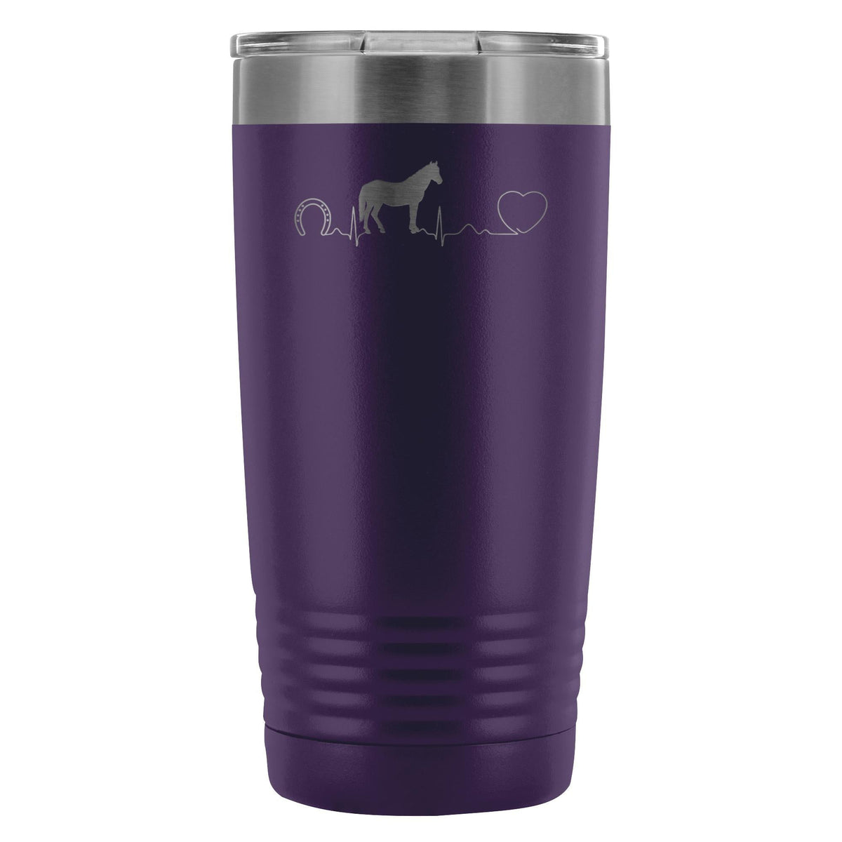 Horse pulse 20oz Vacuum Tumbler-Tumblers-I love Veterinary