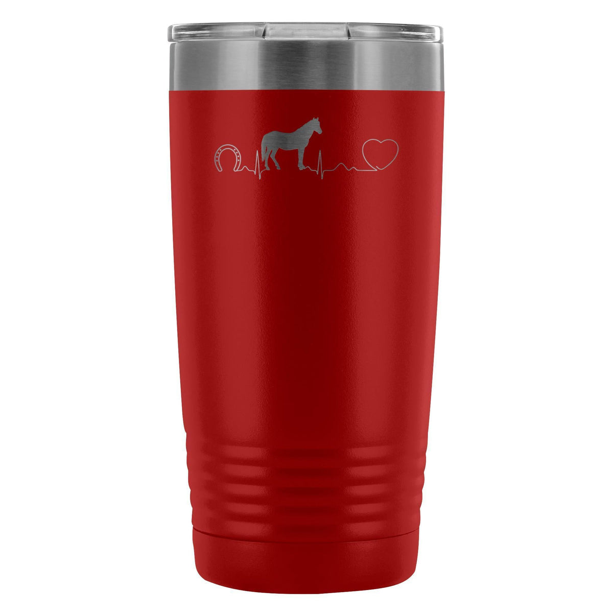 Horse pulse 20oz Vacuum Tumbler-Tumblers-I love Veterinary