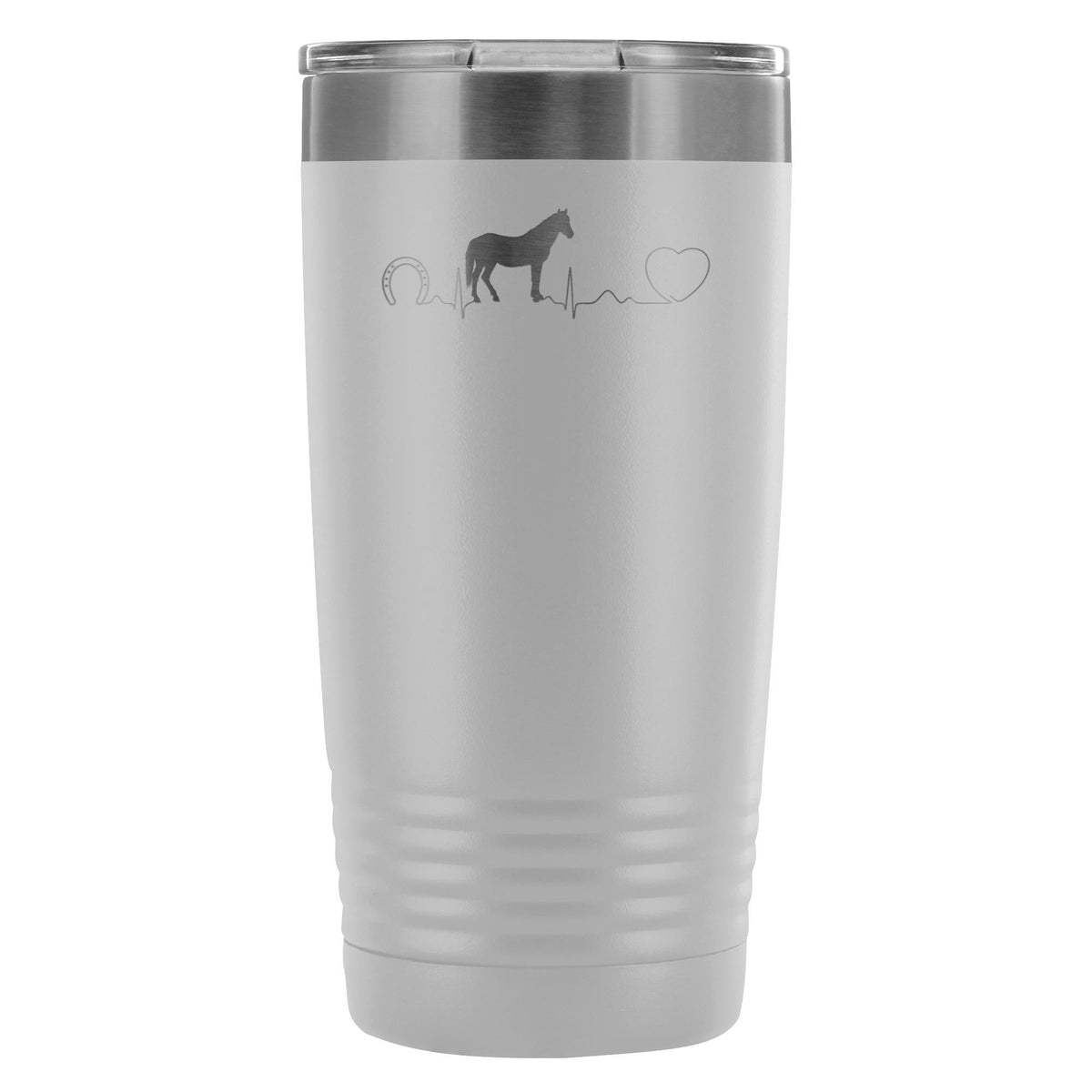 Horse pulse 20oz Vacuum Tumbler-Tumblers-I love Veterinary
