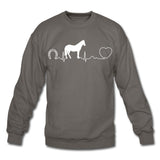 Horse pulse Crewneck Sweatshirt-Unisex Crewneck Sweatshirt | Gildan 18000-I love Veterinary