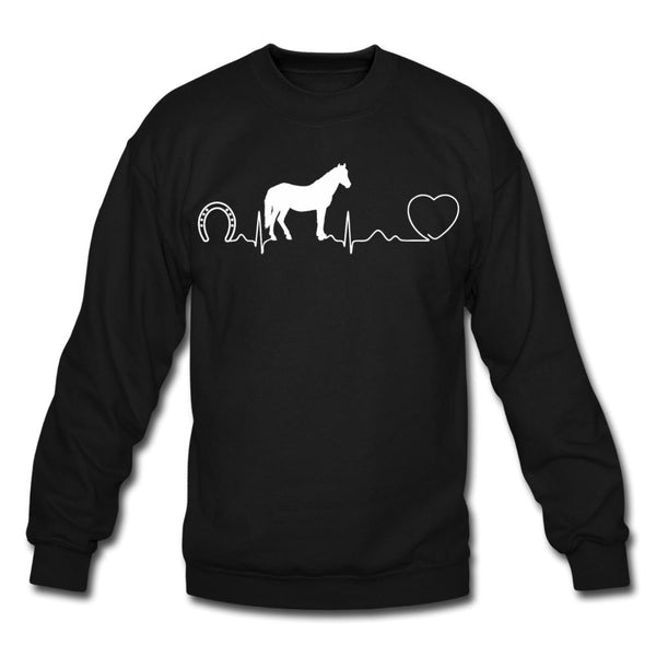 Horse pulse Crewneck Sweatshirt-Unisex Crewneck Sweatshirt | Gildan 18000-I love Veterinary