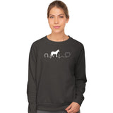 Horse pulse Crewneck Sweatshirt-Unisex Crewneck Sweatshirt | Gildan 18000-I love Veterinary