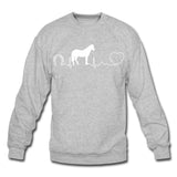 Horse pulse Crewneck Sweatshirt-Unisex Crewneck Sweatshirt | Gildan 18000-I love Veterinary