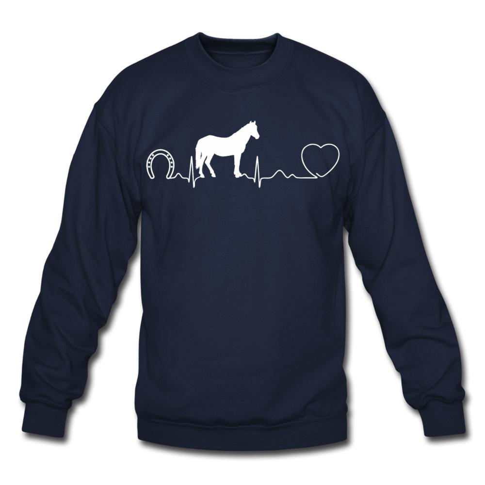 Horse pulse Crewneck Sweatshirt-Unisex Crewneck Sweatshirt | Gildan 18000-I love Veterinary