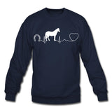 Horse pulse Crewneck Sweatshirt-Unisex Crewneck Sweatshirt | Gildan 18000-I love Veterinary