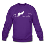 Horse pulse Crewneck Sweatshirt-Unisex Crewneck Sweatshirt | Gildan 18000-I love Veterinary