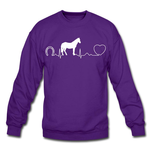 Horse pulse Crewneck Sweatshirt-Unisex Crewneck Sweatshirt | Gildan 18000-I love Veterinary