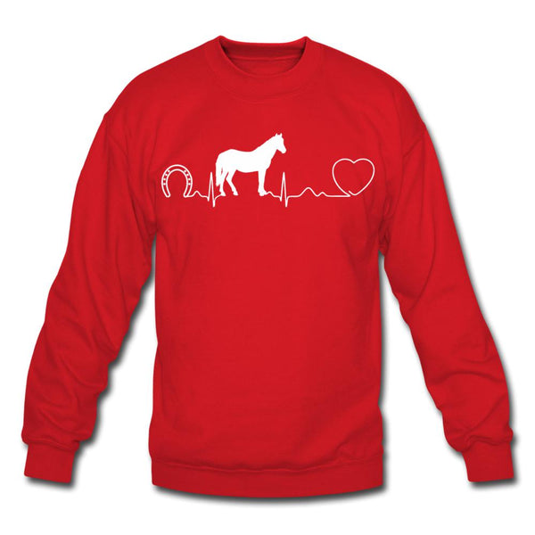 Horse pulse Crewneck Sweatshirt-Unisex Crewneck Sweatshirt | Gildan 18000-I love Veterinary