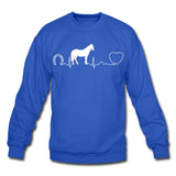 Horse pulse Crewneck Sweatshirt-Unisex Crewneck Sweatshirt | Gildan 18000-I love Veterinary