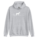 Horse Pulse Unisex Hoodie-Unisex Heavy Blend Hoodie | Gildan 18500-I love Veterinary