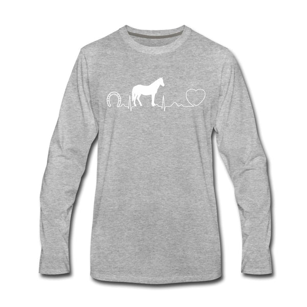 Horse Pulse Unisex Premium Long Sleeve T-Shirt-Men's Premium Long Sleeve T-Shirt | Spreadshirt 875-I love Veterinary