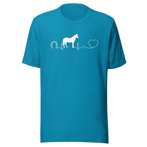Horse pulse Unisex T-shirt Bella + Canvas 3001-Unisex Staple T-Shirt | Bella + Canvas 3001-I love Veterinary