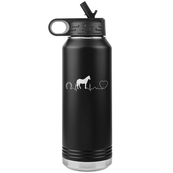 Horse pulse Water Bottle Tumbler 32 oz-Tumblers-I love Veterinary