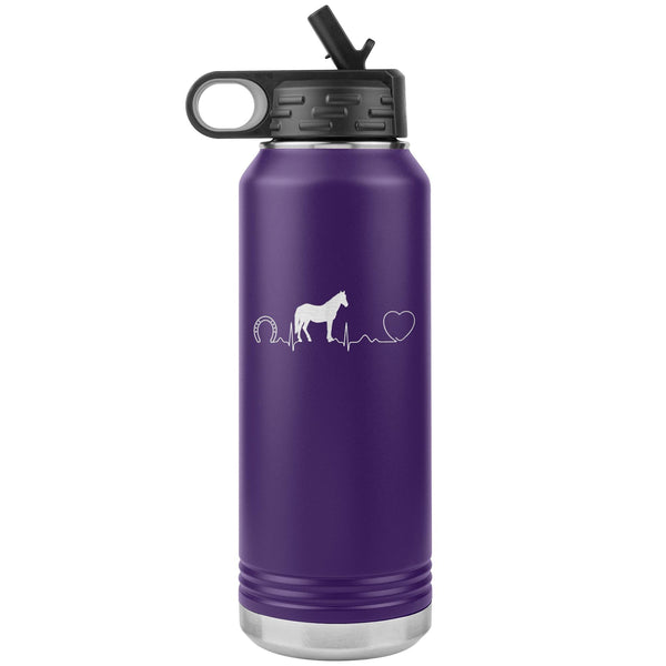 Horse pulse Water Bottle Tumbler 32 oz-Tumblers-I love Veterinary