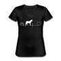 Horse pulse Women's V-Neck T-Shirt-Women's T-Shirt | Fruit of the Loom L3930R-I love Veterinary