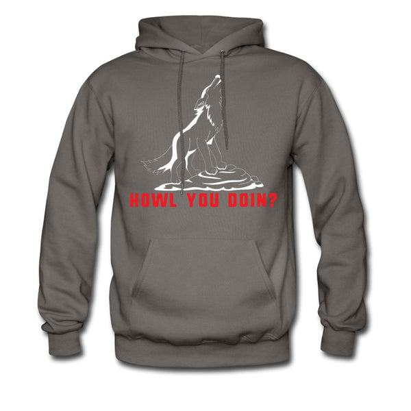 Howl you doin? Unisex Hoodie-Men's Hoodie | Hanes P170-I love Veterinary