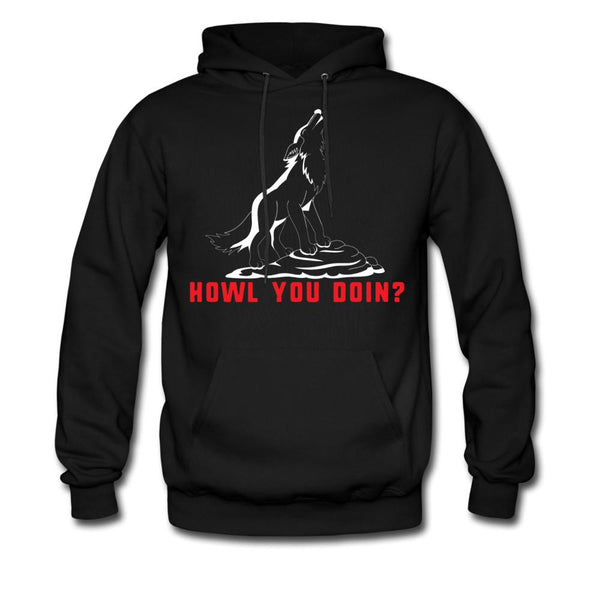 Howl you doin? Unisex Hoodie-Men's Hoodie | Hanes P170-I love Veterinary