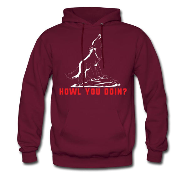 Howl you doin? Unisex Hoodie-Men's Hoodie | Hanes P170-I love Veterinary