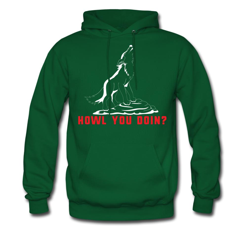 Howl you doin? Unisex Hoodie-Men's Hoodie | Hanes P170-I love Veterinary